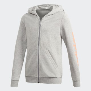 Chaqueta con capucha Linear Medium Grey Heather FM7026 Chaqueta con capucha Linear Medium Grey Heather FM7026