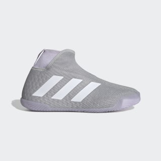 Stycon Laceless Hard Court Shoes Grey Two / Cloud White / Purple Tint EF2696 Stycon Laceless Hard Court Shoes Grey Two / Cloud White / Purple Tint EF2696