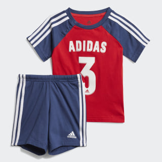 Conjunto Summer Sport Vivid Red / Tech Indigo / White FM6398 Conjunto Summer Sport Vivid Red / Tech Indigo / White FM6398