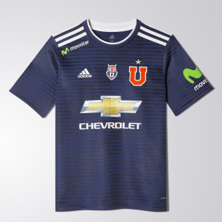 Camiseta Local Universidad de Chile 2017/2018 Niños White / Bold Blue CJ3626 Camiseta Local Universidad de Chile 2017/2018 Niños White / Bold Blue CJ3626