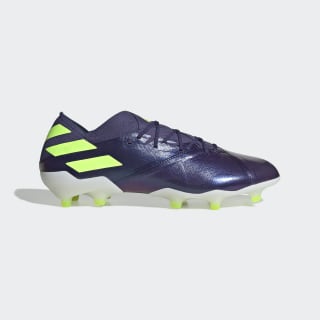 Nemeziz Messi 19.1 Firm Ground Boots Tech Indigo / Signal Green / Glory Purple EG7332 Nemeziz Messi 19.1 Firm Ground Boots Tech Indigo / Signal Green / Glory Purple EG7332