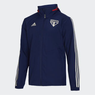 Jaqueta do São Paulo para Todos os Climas Dark Blue / Hi-Res Red DZ5655 Jaqueta do São Paulo para Todos os Climas Dark Blue / Hi-Res Red DZ5655