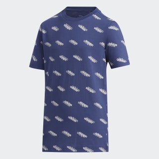 Camiseta Core Favorites Tech Indigo / White FM0745 Camiseta Core Favorites Tech Indigo / White FM0745