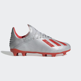 Chaussure X 19.1 Terrain souple Silver Met. / Hi-Res Red / Cloud White F35683 Chaussure X 19.1 Terrain souple Silver Met. / Hi-Res Red / Cloud White F35683