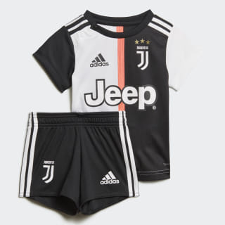 Kit Principal da Juventus para Bebé Black / White DW5465 Kit Principal da Juventus para Bebé Black / White DW5465
