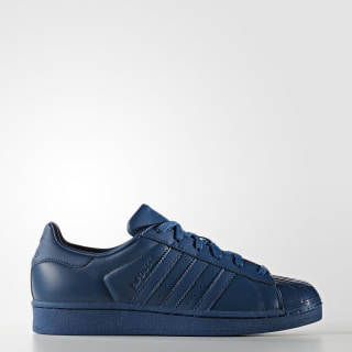superstar adidas mujer azules