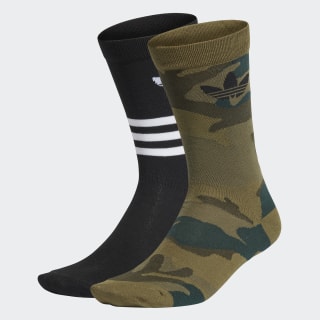 Calze Trefoil Mid-Cut (2 paia) Black / Olive Cargo FM0675 Calze Trefoil Mid-Cut (2 paia) Black / Olive Cargo FM0675