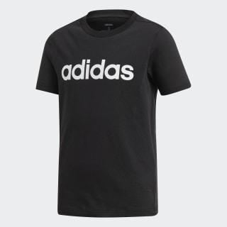Camiseta Essentials Linear Logo Black / White DV1811 Camiseta Essentials Linear Logo Black / White DV1811