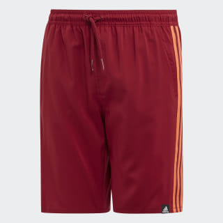 3-Streifen Badeshorts Collegiate Burgundy DY6424 3-Streifen Badeshorts Collegiate Burgundy DY6424