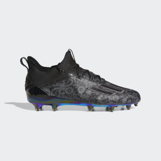 Adizero New Reign Cleats Core Black / Trace Grey Metallic / Core Black EH2723 Adizero New Reign Cleats Core Black / Trace Grey Metallic / Core Black EH2723