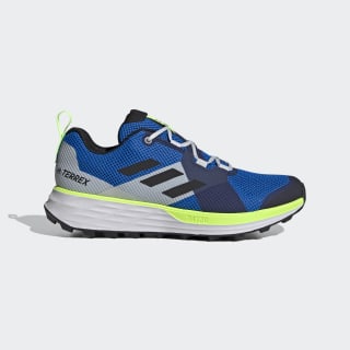 Zapatilla Terrex Two Trail Running Glory Blue / Core Black / Signal Green EH1839 Zapatilla Terrex Two Trail Running Glory Blue / Core Black / Signal Green EH1839