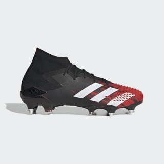 Botas de Futebol Predator Mutator 20.1 – Piso mole Core Black / Cloud White / Active Red EF1647 Botas de Futebol Predator Mutator 20.1 – Piso mole Core Black / Cloud White / Active Red EF1647