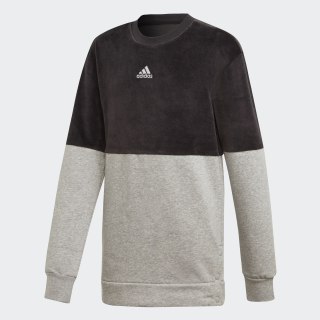 ID Long Crew Sweatshirt Black / Medium Grey Heather / White ED4654 ID Long Crew Sweatshirt Black / Medium Grey Heather / White ED4654