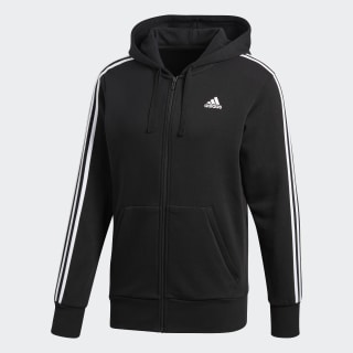 Bluza z kapturem Essentials 3-Stripes Black / White S98786 Bluza z kapturem Essentials 3-Stripes Black / White S98786