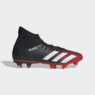 Bota de fútbol Predator 20.3 césped natural húmedo Core Black / Cloud White / Active Red EF1998 Bota de fútbol Predator 20.3 césped natural húmedo Core Black / Cloud White / Active Red EF1998