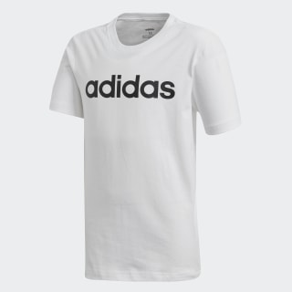 Camiseta Essentials Linear Logo White / Black DV1810 Camiseta Essentials Linear Logo White / Black DV1810