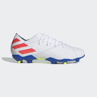 Nemeziz Messi 19.1 Firm Ground Boots Cloud White / Solar Red / Football Blue F99934 Nemeziz Messi 19.1 Firm Ground Boots Cloud White / Solar Red / Football Blue F99934