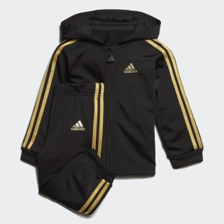 Tuta Shiny Hooded Black / Gold Met. ED1141 Tuta Shiny Hooded Black / Gold Met. ED1141