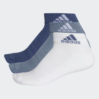 3-Streifen Performance Ankle Socken, 3 Paar Multicolor / White / Raw Steel CF7338 3-Streifen Performance Ankle Socken, 3 Paar Multicolor / White / Raw Steel CF7338