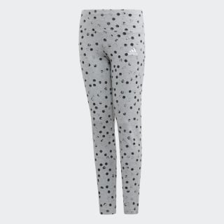 Calça Legging Estampada Must Haves Medium Grey Heather / Black / White ED4610 Calça Legging Estampada Must Haves Medium Grey Heather / Black / White ED4610