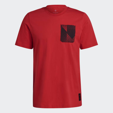 Men Football Red Manchester United Tee
