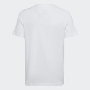 Camiseta Essentials Big Logo Cotton Blanco Niño Sportswear