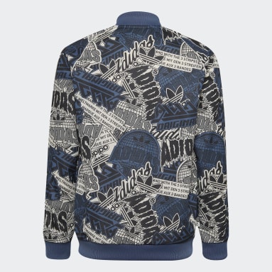 Barn Originals Beige Allover Print SST Track Jacket