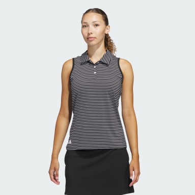 PLAYERA POLO SIN MANGAS PERFORMANCE STRIPE