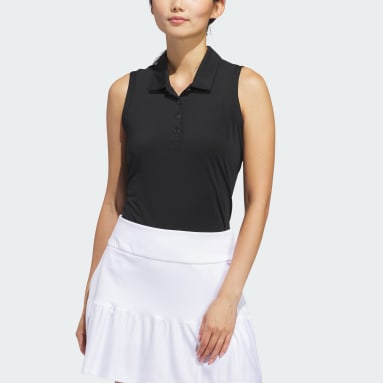 Women's Ultimate365 Solid Sleeveless Poloskjorte Svart