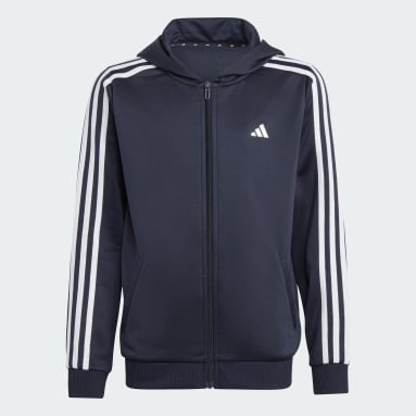 Train Essentials AEROREADY 3-Stripes Regular-Fit Full-Zip Hoodie