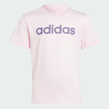 Playera Essentials Lineage Rosa Niño Sportswear