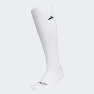 Women Golf White Performance Logo Socks