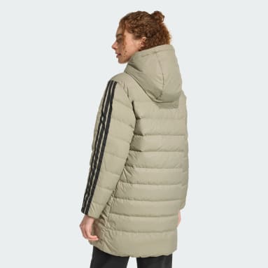 Essentials CLIMAWARM 3-Streifen Light Daunenparka mit Kapuze