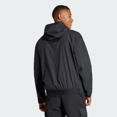 Veste à capuche entièrement zippée City Escape Noir Hommes Sportswear