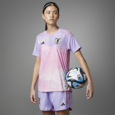 Women Football Purple Japan Women's Team 23 Away Authentic Jersey