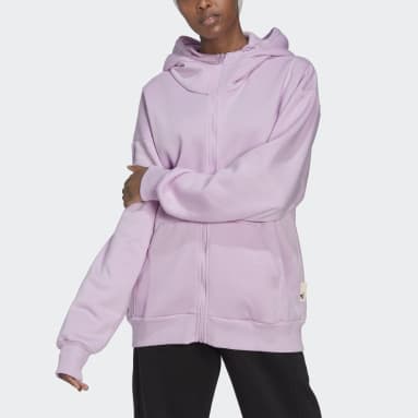 Women's Sportswear Purple Studio Lounge Fleece Full-Zip Hoodie