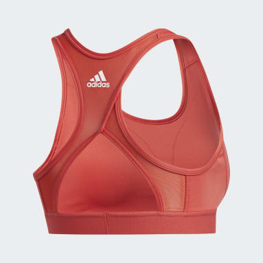 Top Deportivo Don't Rest 3 Rayas Rojo Mujer Training