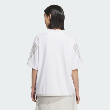 AEROREADY 3-Stripes Mock Neck Short Sleeve Shirt