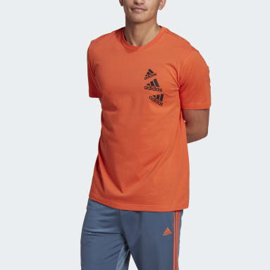 Playera Essentials BrandLove Naranja Hombre Sportswear
