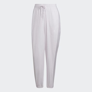 Essentials 3-Stripes Woven 7/8 Bukse Rosa