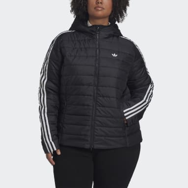 Γυναίκες Originals Μαύρο Hooded Premium Slim Jacket (Plus Size)