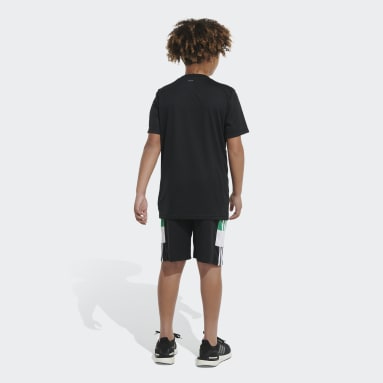 Adidas boys sz. 6 month classic black mesh sport shorts. Cute