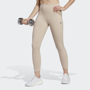 Legging 7/8 Optime Training Luxe Marron Femmes Training Et Fitness
