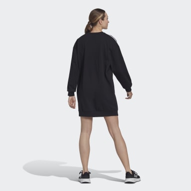 Robe encolure ras-du-cou Essentials 3-Stripes noir Femmes Sportswear