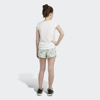 Youth Sportswear Green Allover Print Woven Shorts
