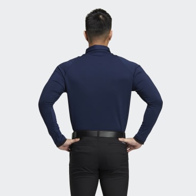 남성 Golf Blue 콜드레디 긴팔 폴로 셔츠