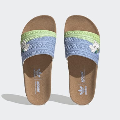 Women Lifestyle Blue ADILETTE CORK W X MOOMIN