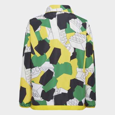Corta-vento com Meio Fecho adidas x Classic LEGO® Branco Criança Sportswear