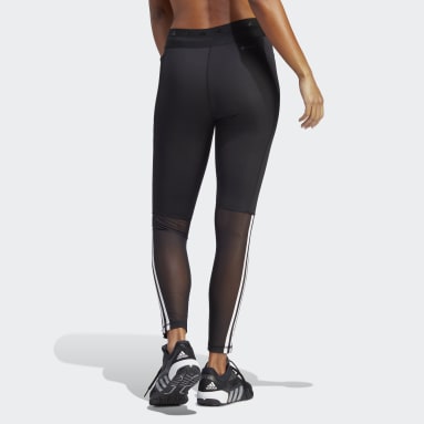 Dames Fitness En Training zwart Techfit Hyperglam 7/8 Legging