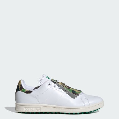Originals White BAPE x adidas Stan Smith Golf Shoes